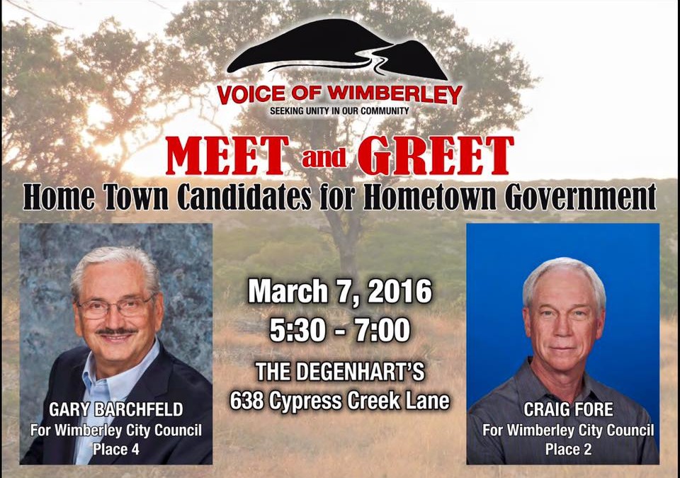 Meet the Candidates – March 7th